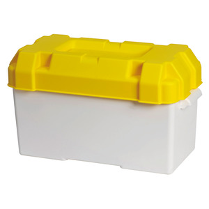 Boîte à batterie en moplen blanc/jaune 120 A